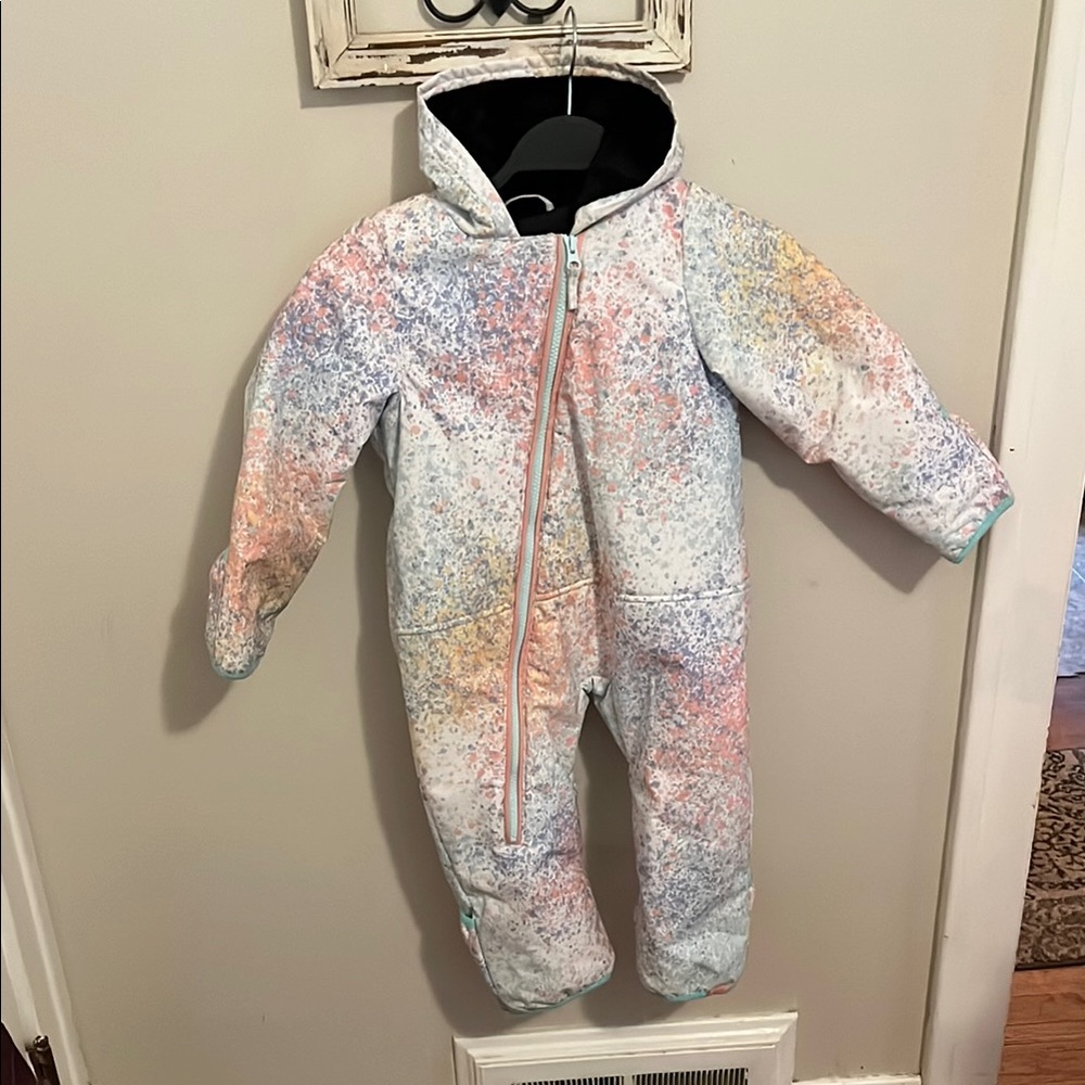Roxy White and Blue Cozy Footies One Piece